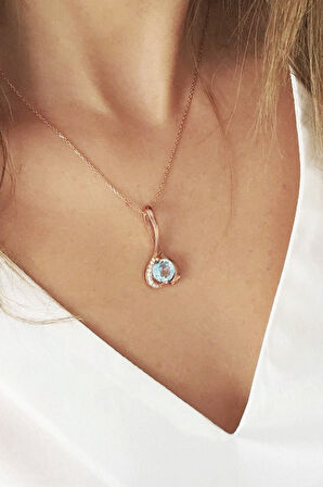 925 Ayar Pırlanta Aşk Kolyesi (GPK0049)