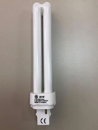 10 ADET GENERAL ELK. PLC LAMBA 26W/840 2p 4000 Kelvin 1710 Lümen Günışığı BOY:16.5cm ( 10W-13W-18W YERİNE OLMAZ )