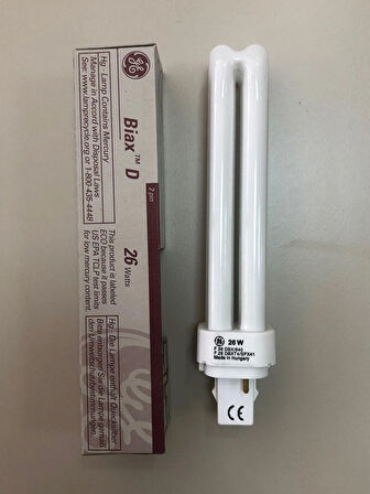 5 ADET GENERAL ELK. PLC LAMBA 26W/840 2p 4000 Kelvin 1710 Lümen Günışığı BOY:16.5cm ( 10W-13W-18W YERİNE OLMAZ )