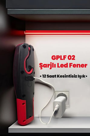 600 lümen Şarjlı Led Fener GPLF02