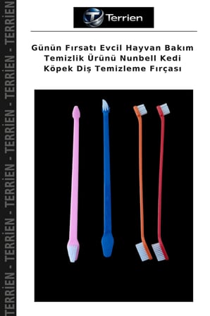 Günün Fırsatı Evcil Hayvan Bakım Temizlik Ürünü Nunbell Kedi Köpek Diş Temizleme Fırçası