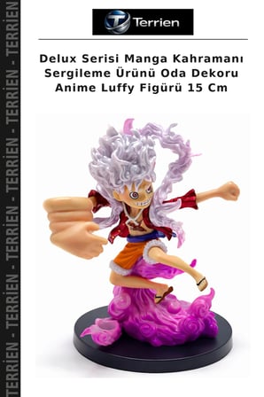 Delux Serisi Manga Kahramanı Sergileme Ürünü Oda Dekoru Anime Luffy Figürü 15 Cm
