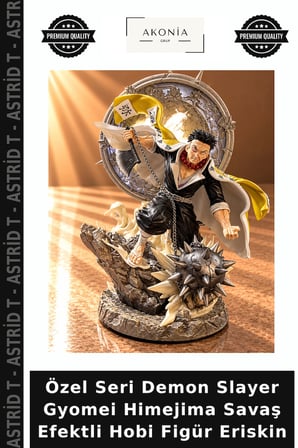 Özel Seri Demon Slayer Gyomei Himejima Savaş Efektli Hobi Figür Eriskin