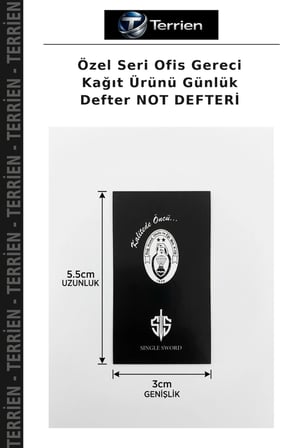 Özel Seri Ofis Gereci Kağıt Ürünü Günlük Defter NOT DEFTERİ