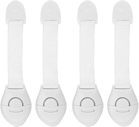 Microcase Plastik Kendinden Yapışkanlı Bebek Eşya Pencere Dolap Kapı Çekmece Kilidi - AL4542  4 Adet