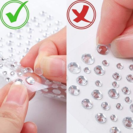 Taş Sticker Yapışkanlı Saç, Yüz, Tırnak, Makyaj ve Süs Taşı Işıltılı Parlak Mor Yıldız
