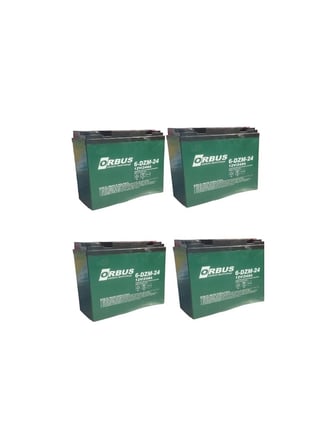 12V 24 Amper (Dik) Elektrikli Bisiklet Aküsü  | 4 Adet