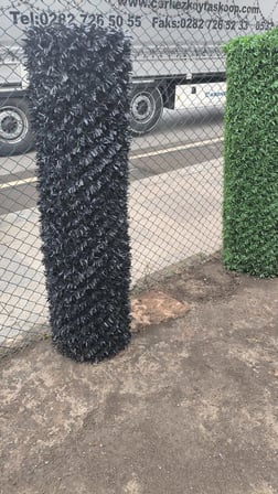 GARDEN WORLD Antrasit 100 cm x 4 metre uzunluk çim çit bahçe citi