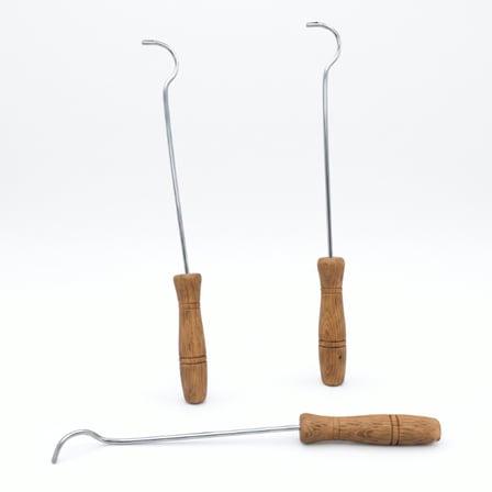 Metal Soba Kapak Açacağı - Ahşap Saplı - Güvenli Kullanım