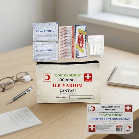 Bez Çantalı Öğrenci İ̇Lk Yardım Seti