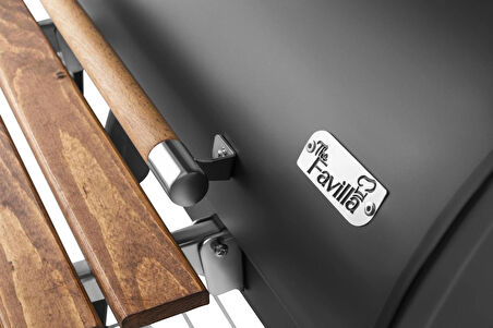 Grillia Grillord‑75 Kömürlü Barbekü Hediye Seti (Önlük + Kılıf)