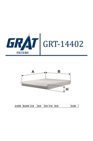 Kabin Filtresi GRAT 14402 Opel Astra F/G/H / Zafira