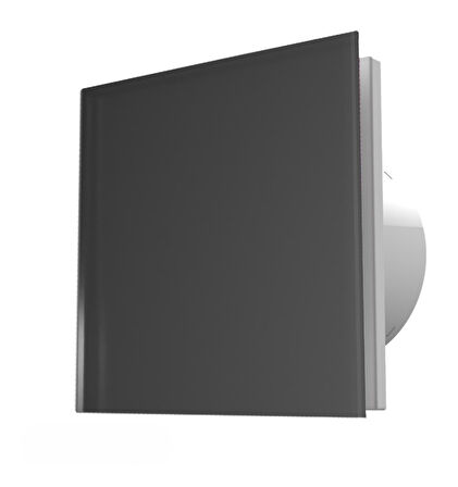 VentEurope Eon 100 BD – 10 cm Tuvalet ve Banyo Kapaklı Damperli Aspiratör Fanı-Siyah