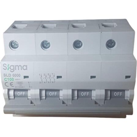 4X100A C/6KA OTOMATİK SİGORTA (3LÜ) SİGMA