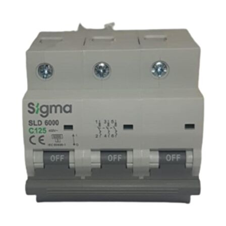 3X125A C/6KA W OTOMATİK SİGORTA (4LÜ) SİGMA