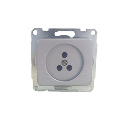 KELEBEK METALİK GRİ TELEFON PRİZİ (12ADET) METESAN