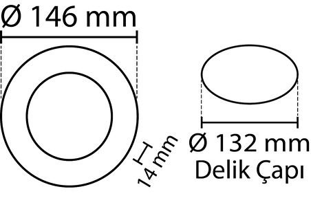 9W/6500K SLİM PANEL LED ARMATÜR (BEYAZ-12ADET) NOAS
