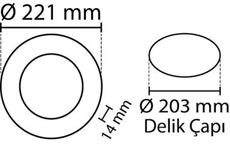 18W/3200K SLİM PANEL LED ARMATÜR (GÜNIŞIĞI-12ADET) NOAS