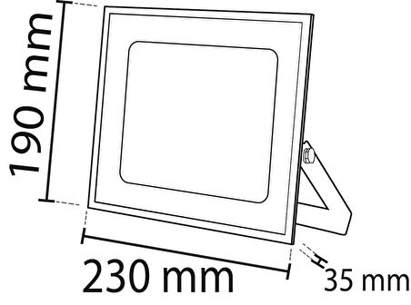 50W BEYAZ LED PROJEKTÖR NOAS