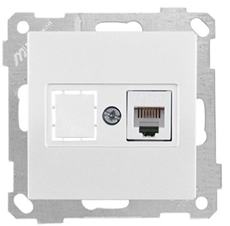 CANDELA BEYAZ MEK+TUŞ 1RJ12 TELEFON PRİZİ MUTLUSAN