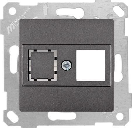 RİTA FÜME MEK+TUŞ 1RJ45 (KON.SÜZ)DATA PRİZİ MUTLUSAN