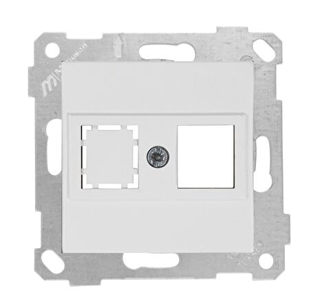 RİTA BEYAZ MEK+TUŞ 1RJ45 (KON.SÜZ)DATA PRİZİ MUTLUSAN