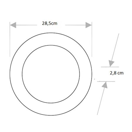 CT-5273 30W/3200K ALM. S.Ü LED ARMATÜR YUV.(GÜNIŞIĞI-5ADET) CATA