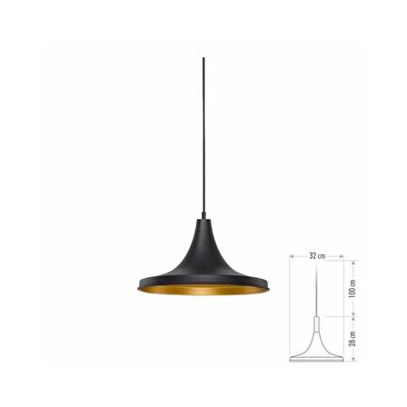 CT-8213 DEKORATİF SARKIT ARMATÜR (AMPULSUZ) CATA