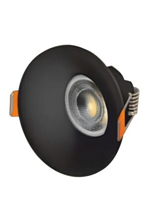 CT-5091 LİON YUVARLAK SİYAH SPOT (AMPULSUZ-6ADET) CATA