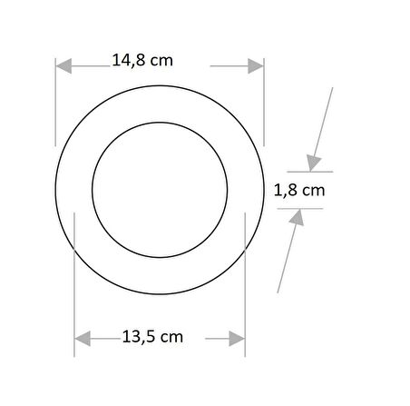 CT-5146 9W/6400K ALM. PANEL LED ARMATÜR(BEYAZ-6ADET) CATA