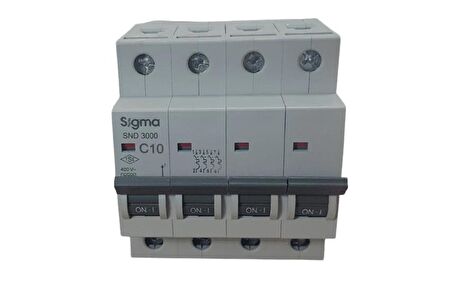 4X10A C/3KA W OTOMATİK SİGORTA (6ADET) SİGMA