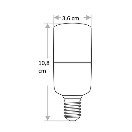 CT-4092 9W/3200K E14 LED AMPUL (GÜNIŞIĞI-12ADET) CATA