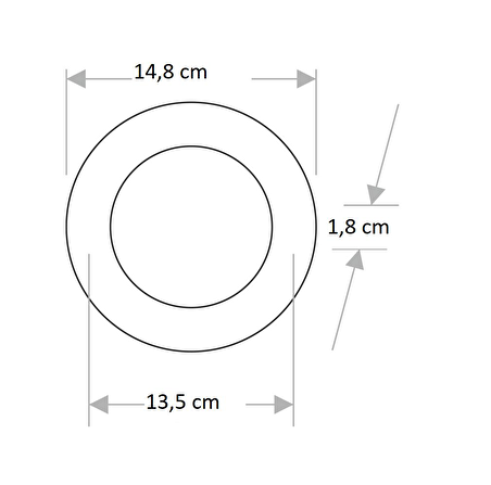 CT-5146 9W/6400K ALM. PANEL LED ARMATÜR(BEYAZ) CATA