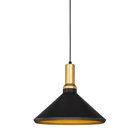 CT-8201 DEKORATİF SARKIT ARMATÜR (SİYAH+GOLD DUY AMPULSUZ) CATA