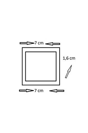 CT-5176 3W/3000K IŞILTI LEDLİ KORİDOR ARMATÜRÜ (G.IŞIĞI) CATA