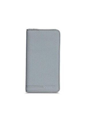 Guard Telefon Girişli Gri Siyah Deri Portföy Cüzdan - GRD2403XW22341