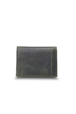 Guard Minimal Antik Yeşil Deri Erkek Cüzdanı - GRD2403XW22417