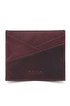 Guard Antik Bordo Hakiki Deri Kartlık - GRD2403XW22429