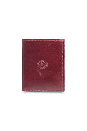 Özder Çok Bölmeli Dikey Bordo Deri Erkek Cüzdanı - GRD2403XW22462