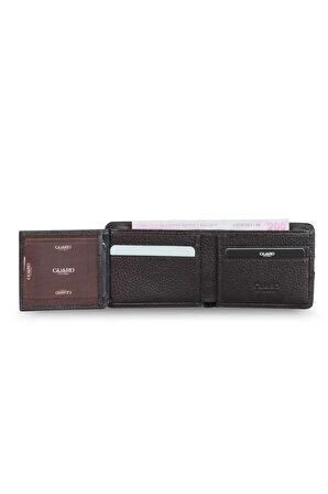 Guard Kahverengi Spor Şeritli Deri Erkek Cüzdanı - GRD2403XW22527