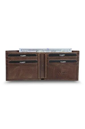 Guard Antik Kahverengi Klasik Deri Erkek Cüzdanı - GRD2403XW22184