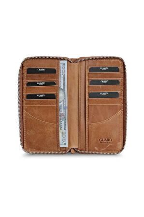 Guard Antik Taba Fermuarlı Portföy Cüzdan - GRD2403XW22193