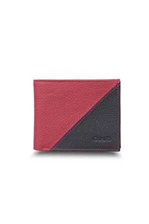 Guard Mat Kırmızı - Siyah Yatay Deri Cüzdan - GRD2403XW22273