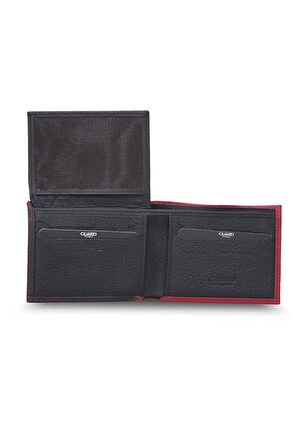 Guard Mat Kırmızı - Siyah Yatay Deri Cüzdan - GRD2403XW22273
