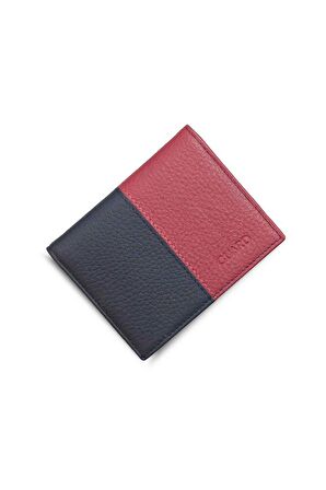 Guard Mat Lacivert/Kırmızı Deri Erkek Cüzdan - GRD2403XW22274