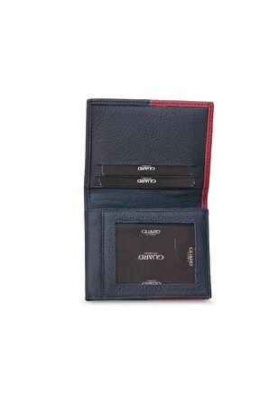Guard Mat Lacivert/Kırmızı Deri Erkek Cüzdan - GRD2403XW22274