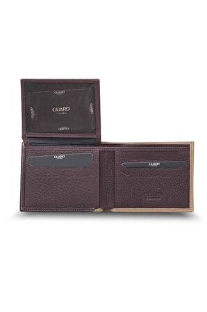 Guard Mat Gül Kurusu - Bordo Yatay Deri Cüzdan - GRD2403XW22278