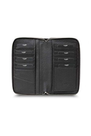 Guard Telefon Girişli Fermuarlı El Portföyü - Kahverengi - GRD2403XW22311