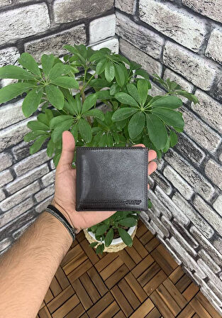 Guard Kahverengi Hakiki Deri Çift Pisotlu Yatay Model Erkek Cüzdanı - GRD250207WT1027