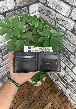 Guard Kahverengi Hakiki Deri Çift Pisotlu Yatay Model Erkek Cüzdanı - GRD250207WT1027